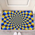 Dartboard Moving Optical Illusion Rubber Doormat