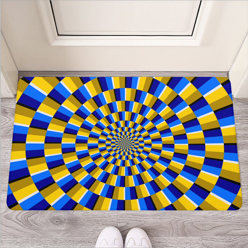 Dartboard Moving Optical Illusion Rubber Doormat