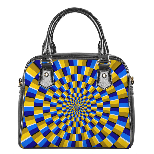 Dartboard Moving Optical Illusion Shoulder Handbag