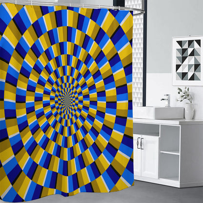 Dartboard Moving Optical Illusion Shower Curtain