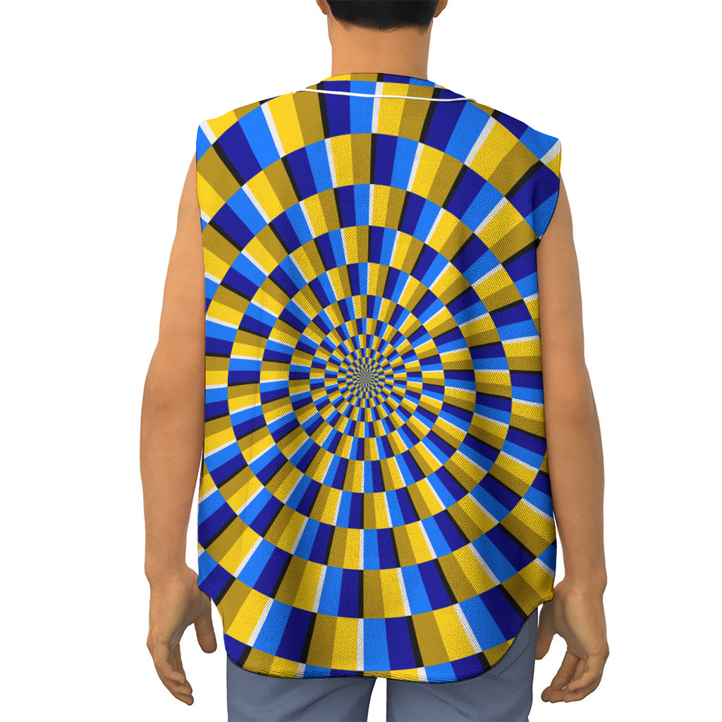 Dartboard Moving Optical Illusion Sleeveless Baseball Jersey