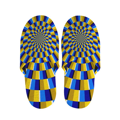 Dartboard Moving Optical Illusion Slippers