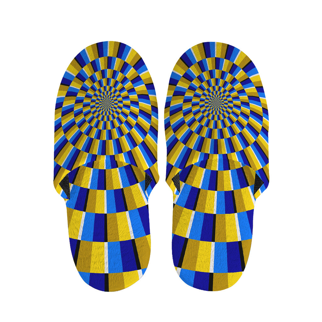 Dartboard Moving Optical Illusion Slippers