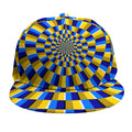 Dartboard Moving Optical Illusion Snapback Cap