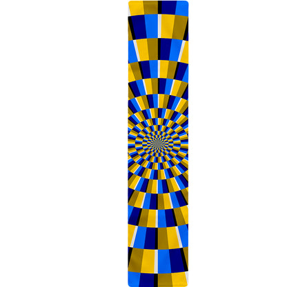 Dartboard Moving Optical Illusion Table Runner