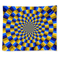 Dartboard Moving Optical Illusion Tapestry