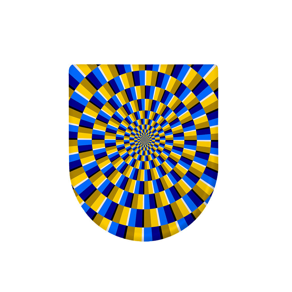 Dartboard Moving Optical Illusion Toilet Lid Cover
