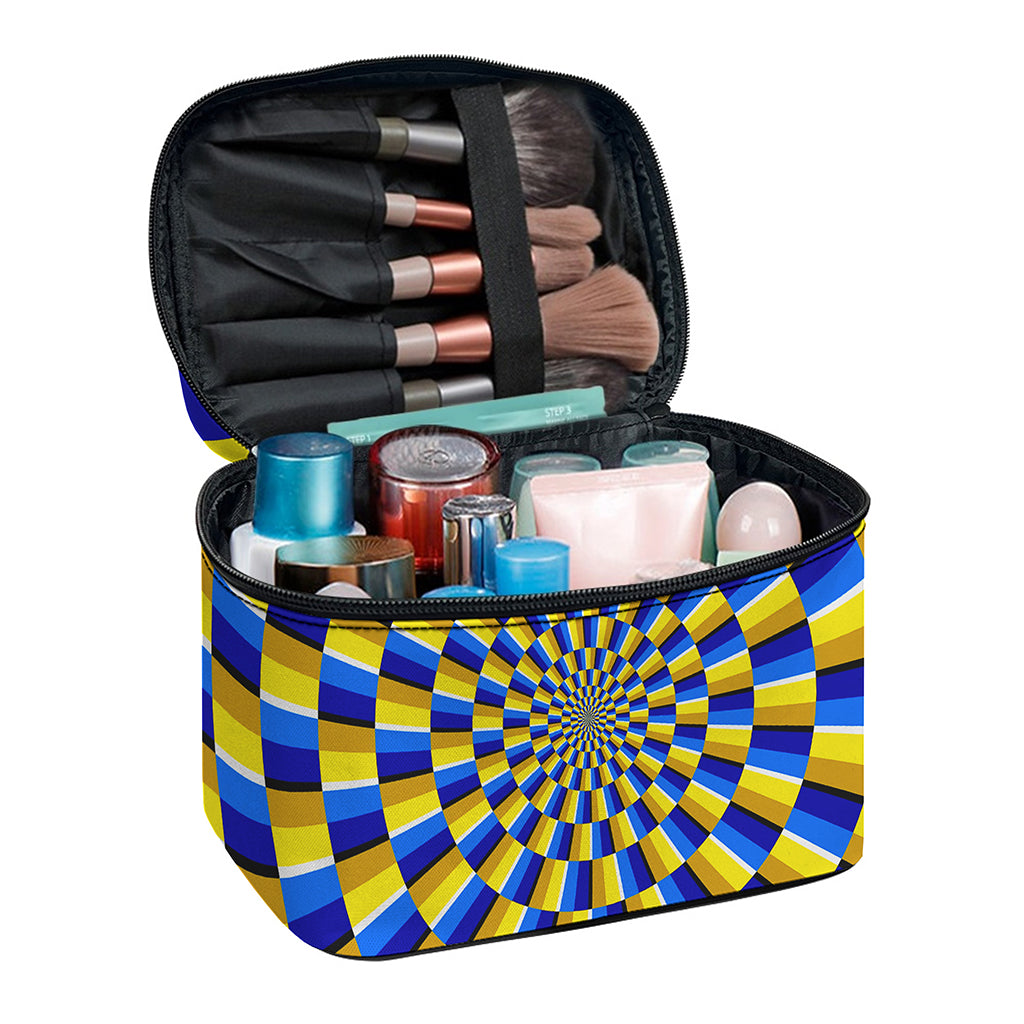Dartboard Moving Optical Illusion Travel Makeup Bag