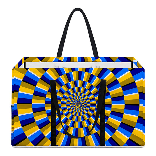 Dartboard Moving Optical Illusion Utility Tote Bag