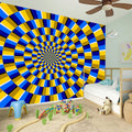 Dartboard Moving Optical Illusion Wall Sticker