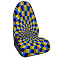 Dartboard Moving Optical Illusion Waterproof Car Seat Cover