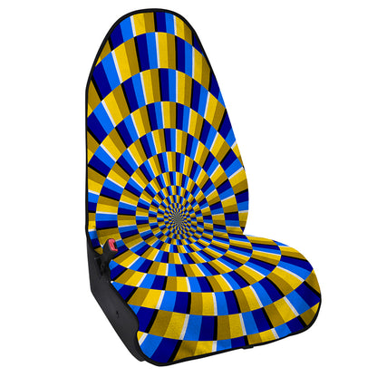 Dartboard Moving Optical Illusion Waterproof Car Seat Cover