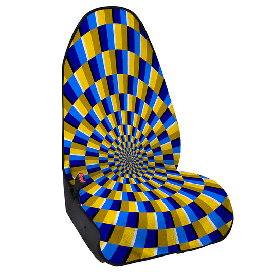 Dartboard Moving Optical Illusion Waterproof Car Seat Cover