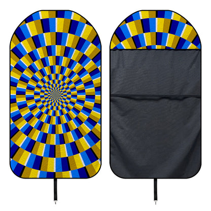 Dartboard Moving Optical Illusion Waterproof Car Seat Cover