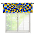 Dartboard Moving Optical Illusion Window Valance