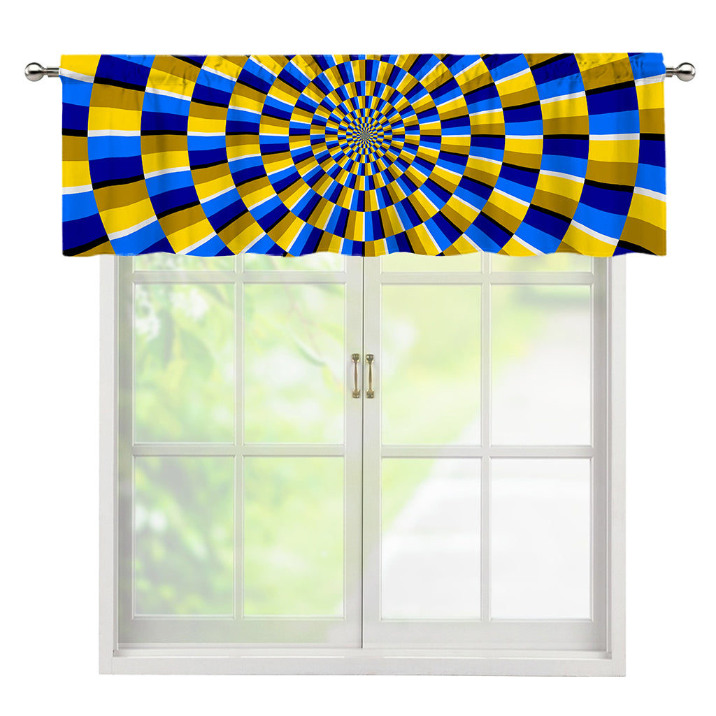 Dartboard Moving Optical Illusion Window Valance