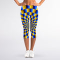 Dartboard Moving Optical Illusion Women's Capri Leggings