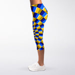 Dartboard Moving Optical Illusion Women's Capri Leggings