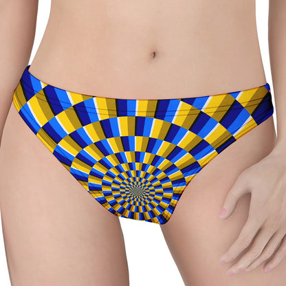 Dartboard Moving Optical Illusion Women's Thong