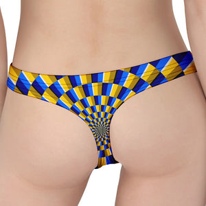 Dartboard Moving Optical Illusion Women's Thong