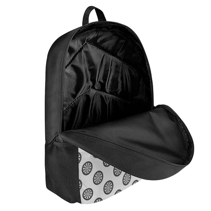 Dartboard Pattern Print 17 Inch Backpack