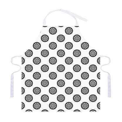 Dartboard Pattern Print Adjustable Apron