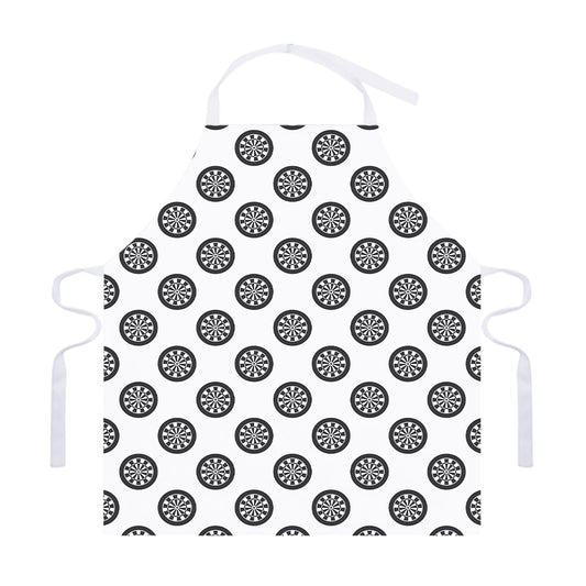 Dartboard Pattern Print Adjustable Apron