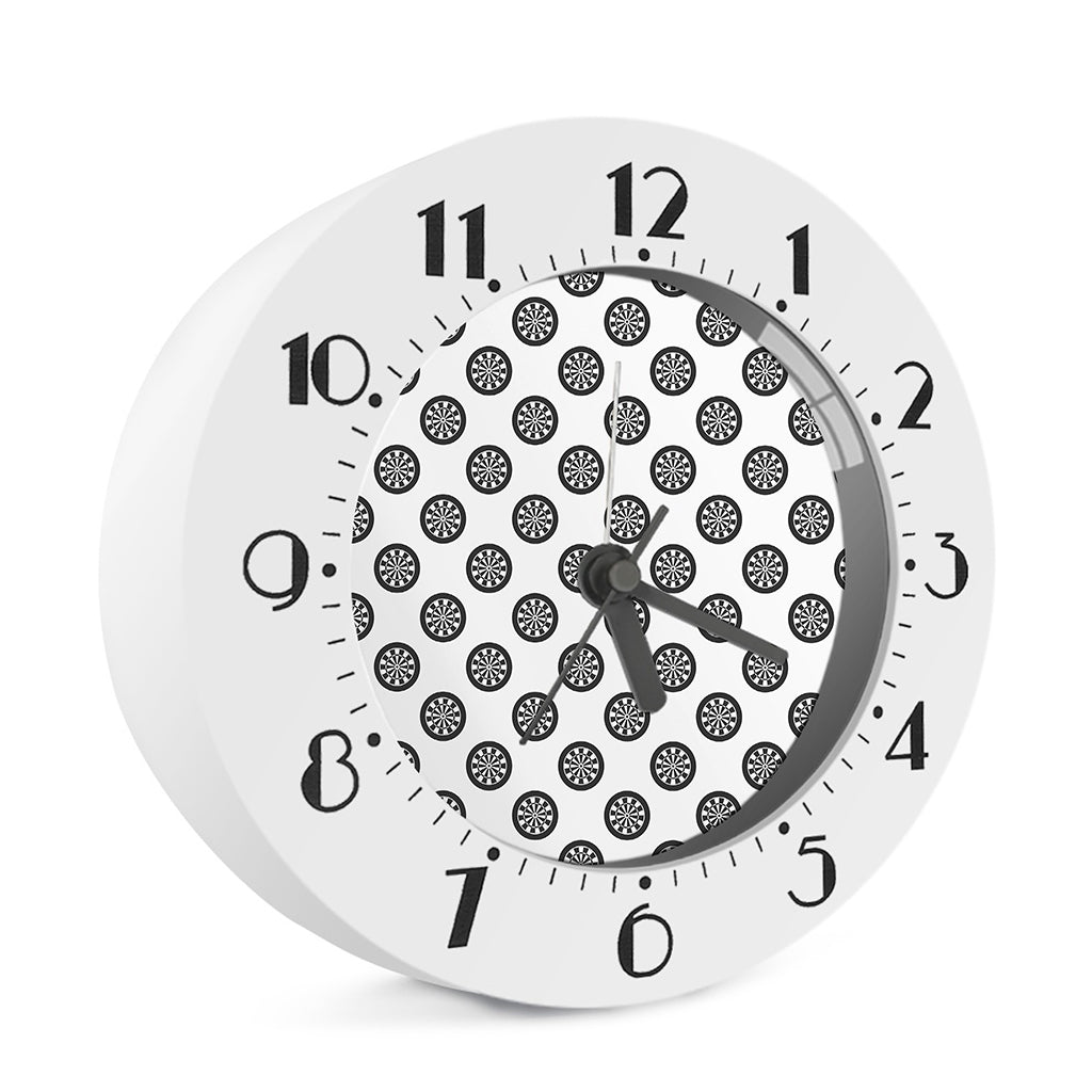 Dartboard Pattern Print Alarm Clock
