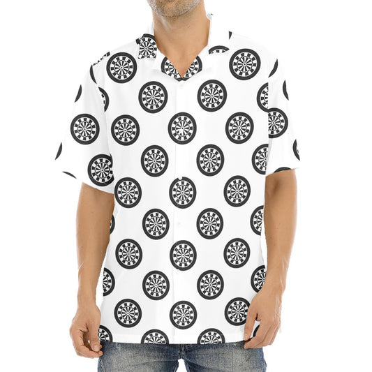 Dartboard Pattern Print Aloha Shirt
