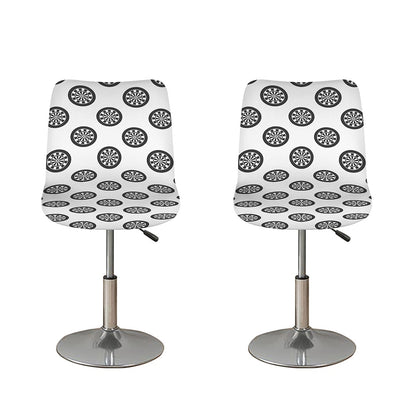 Dartboard Pattern Print Bar Stool Covers