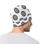 Dartboard Pattern Print Beanie