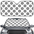 Dartboard Pattern Print Car Windshield Sun Shade