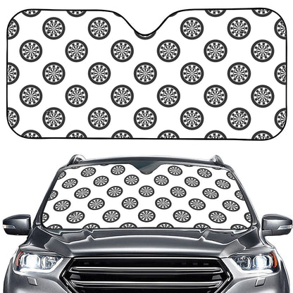 Dartboard Pattern Print Car Windshield Sun Shade