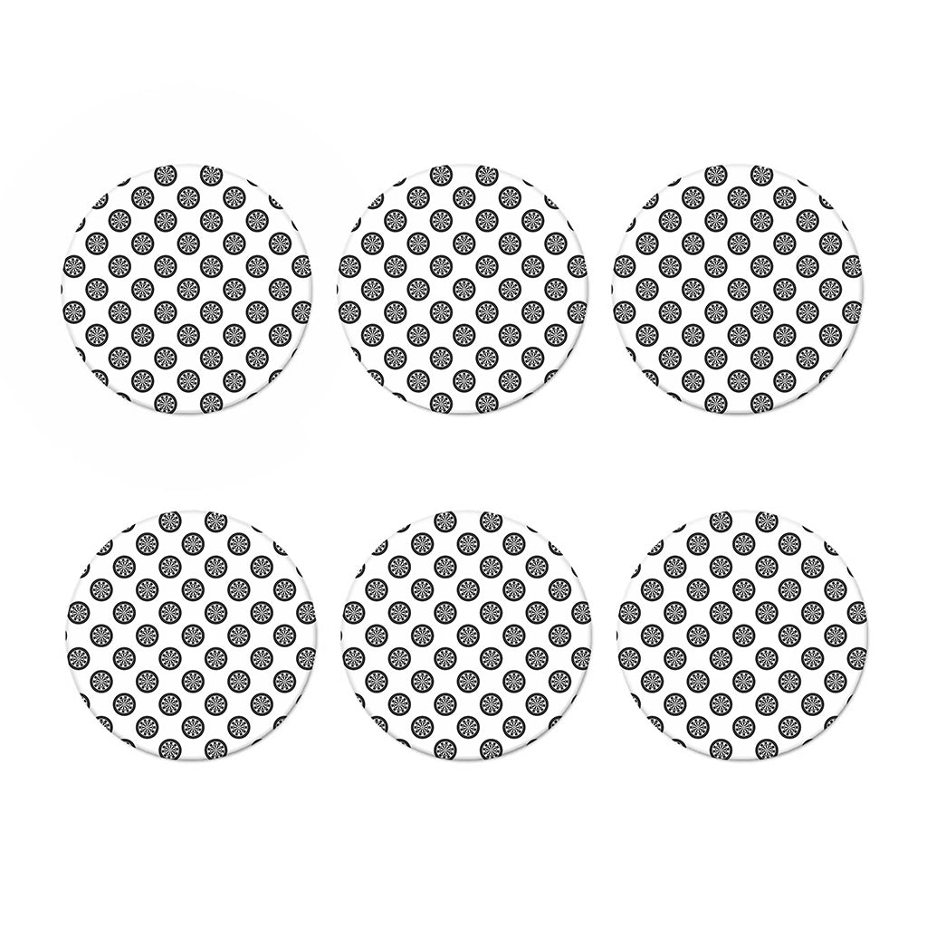Dartboard Pattern Print Coaster Set