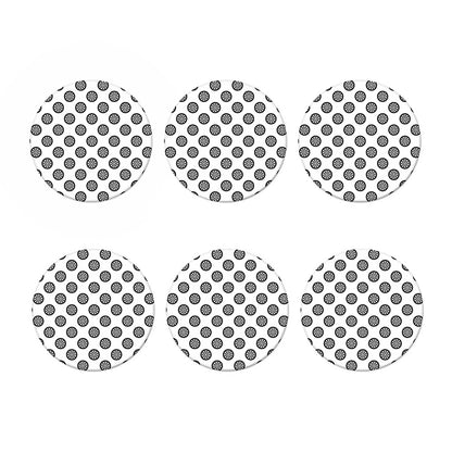 Dartboard Pattern Print Coaster Set
