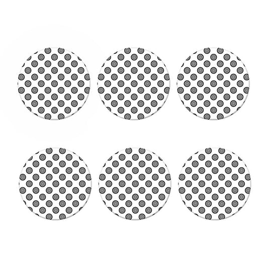 Dartboard Pattern Print Coaster Set