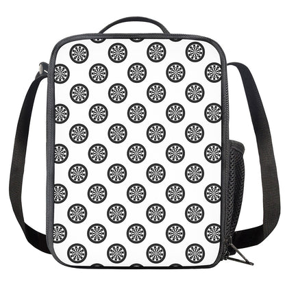 Dartboard Pattern Print Crossbody Lunch Bag