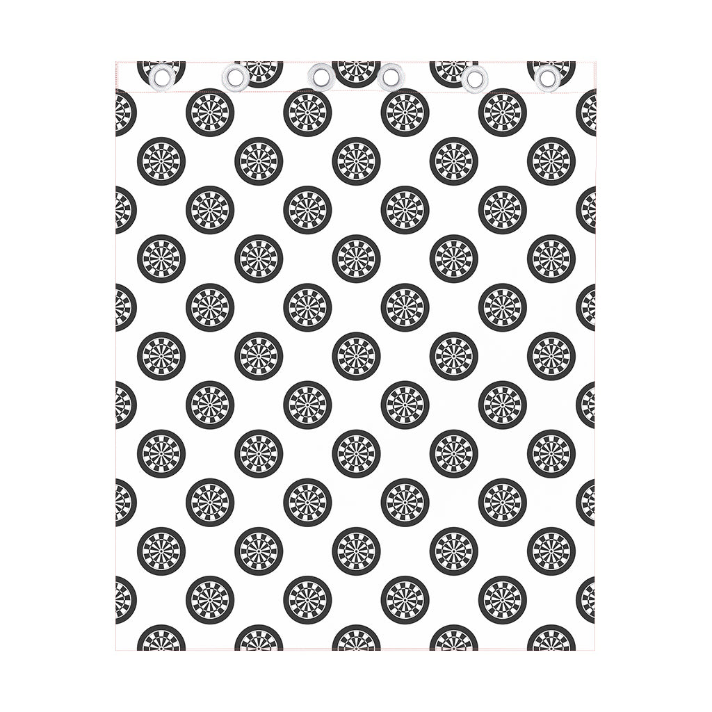 Dartboard Pattern Print Curtain