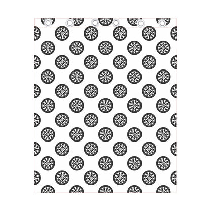 Dartboard Pattern Print Curtain