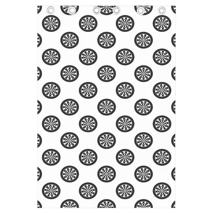 Dartboard Pattern Print Curtain