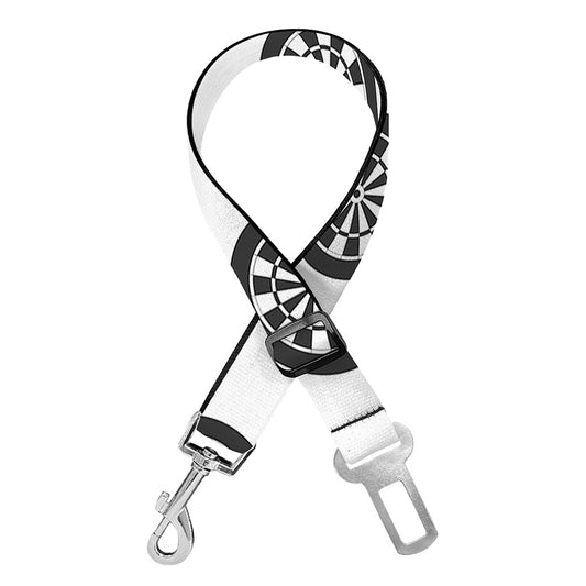 Dartboard Pattern Print Dog Seat Belt