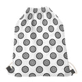 Dartboard Pattern Print Drawstring Bag