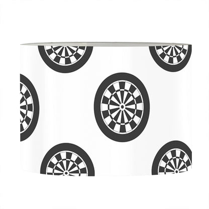 Dartboard Pattern Print Drum Lamp Shade