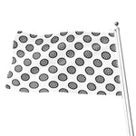 Dartboard Pattern Print Flag