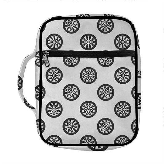Dartboard Pattern Print Front Pocket Bible Bag