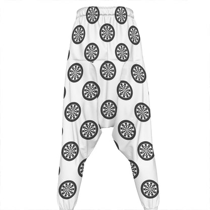 Dartboard Pattern Print Hammer Pants