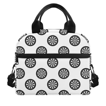 Dartboard Pattern Print Insulated Lunch Bag