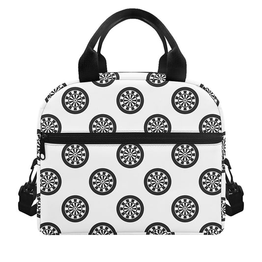Dartboard Pattern Print Insulated Lunch Bag