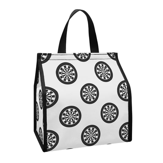 Dartboard Pattern Print Insulated Lunch Tote