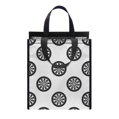Dartboard Pattern Print Insulated Lunch Tote